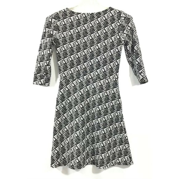 41 Hawthorn Stitch Fix / Arava Knit Pockets Skater Dress / Black White / Size XS - Picture 4 of 4